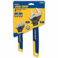 IRWIN VISE-GRIP Adjustable Wrench Set, SAE Crescent Wrenches, 6-Inch & 10-Inch (2078700)