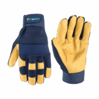 Wells Lamont Men's Leather Palm Work Gloves | Heavy Duty, Form Fitting for Improved